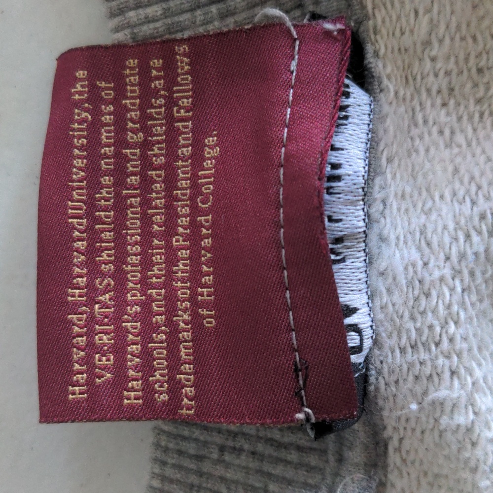 Zara Harvard University Size USA L Spell Out Sweatshirt - Picture 6 of 10